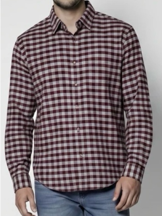 Old Navy Other - Men's Red & Grey Plaid Button Down Shirt